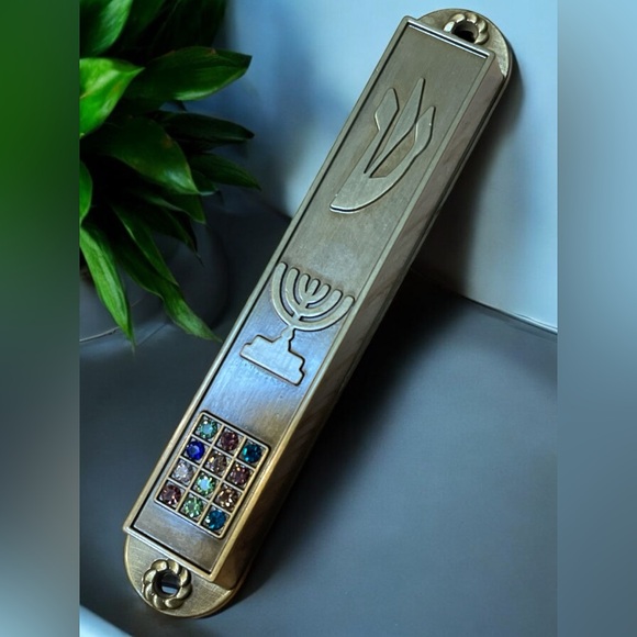 Mezuzah with Menorah - Picture 2 of 3